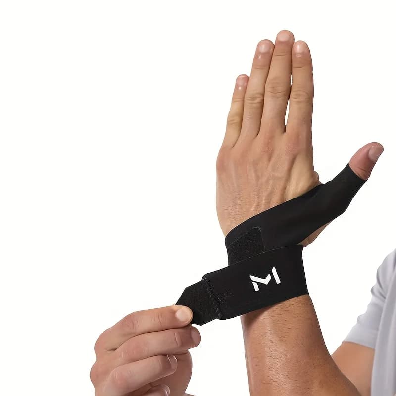 1 fascia di supporto per il pollice, fissaggio del pollice per ridurre l'usura, adatta per gli sport all'aria aperta