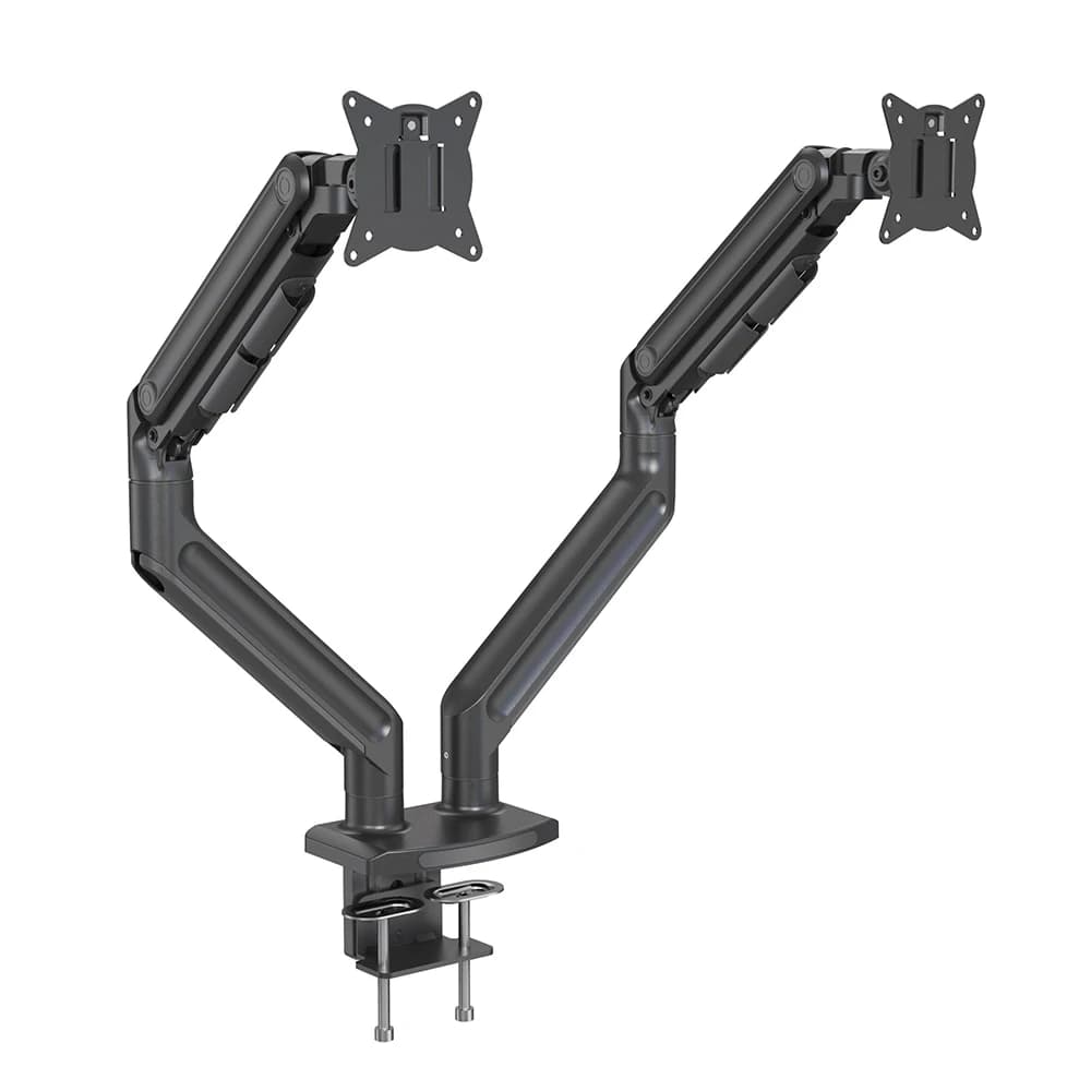 GE72 Ergonomic Office Furniture Manual Adjustment Dual Monitor Mount Stand for 2 Monitors