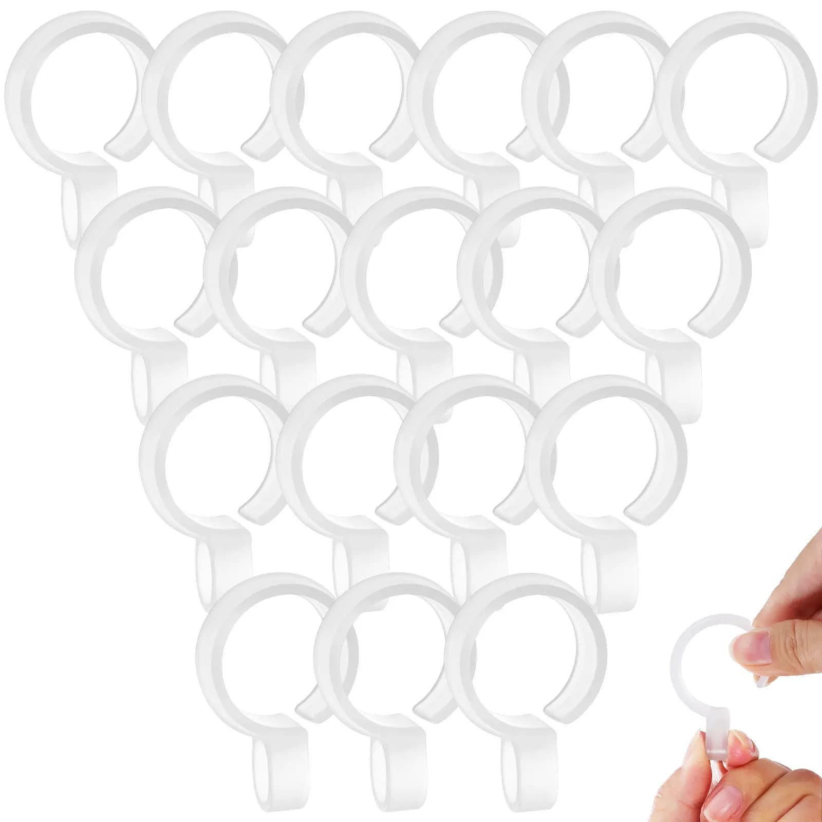 Clip appendiabiti in plastica antivento per aste, senza attrezzi, facile installazione, per asciugatura interna ed esterna, salvaspazio ed efficiente