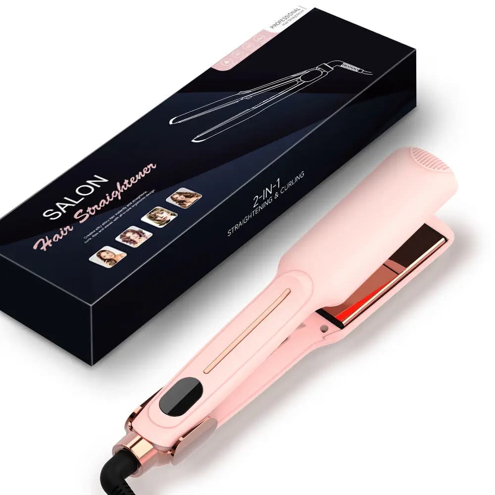 Piastra per Capelli a Infrarossi Professionale a Doppio Voltaggio per Uso Domestico e Salone