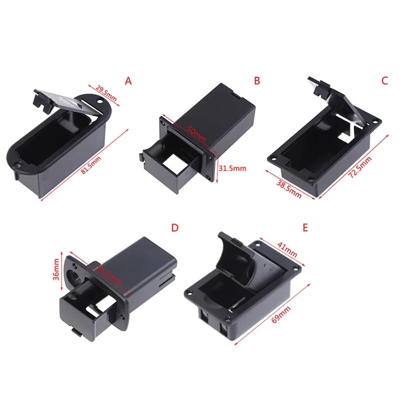 Nuovo in Offerta: Scatola/Custodia/Coperchio per Batteria 9V per Pickup Attivo per Basso
