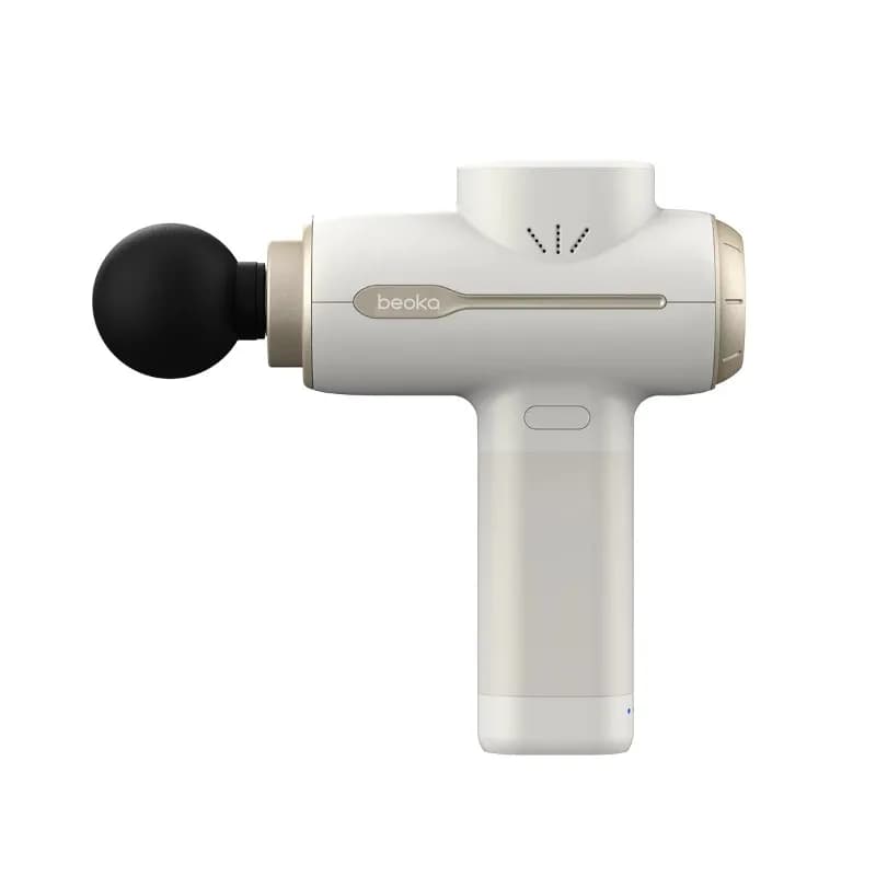 Portable Heated Fascia Gun 6 Massage Heads Variable Speed Deep Tissue Handheld Muscle Massager