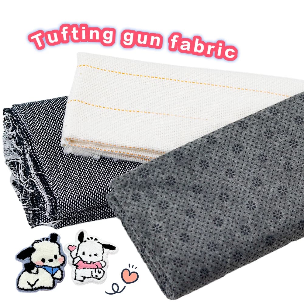 Tufting 5Mx1M Fabric with Anti-slip Base, Large Monk Cloth for Tufting Cut Pelo, Tufting Gun, Punch Needle for Beginners in Tufting