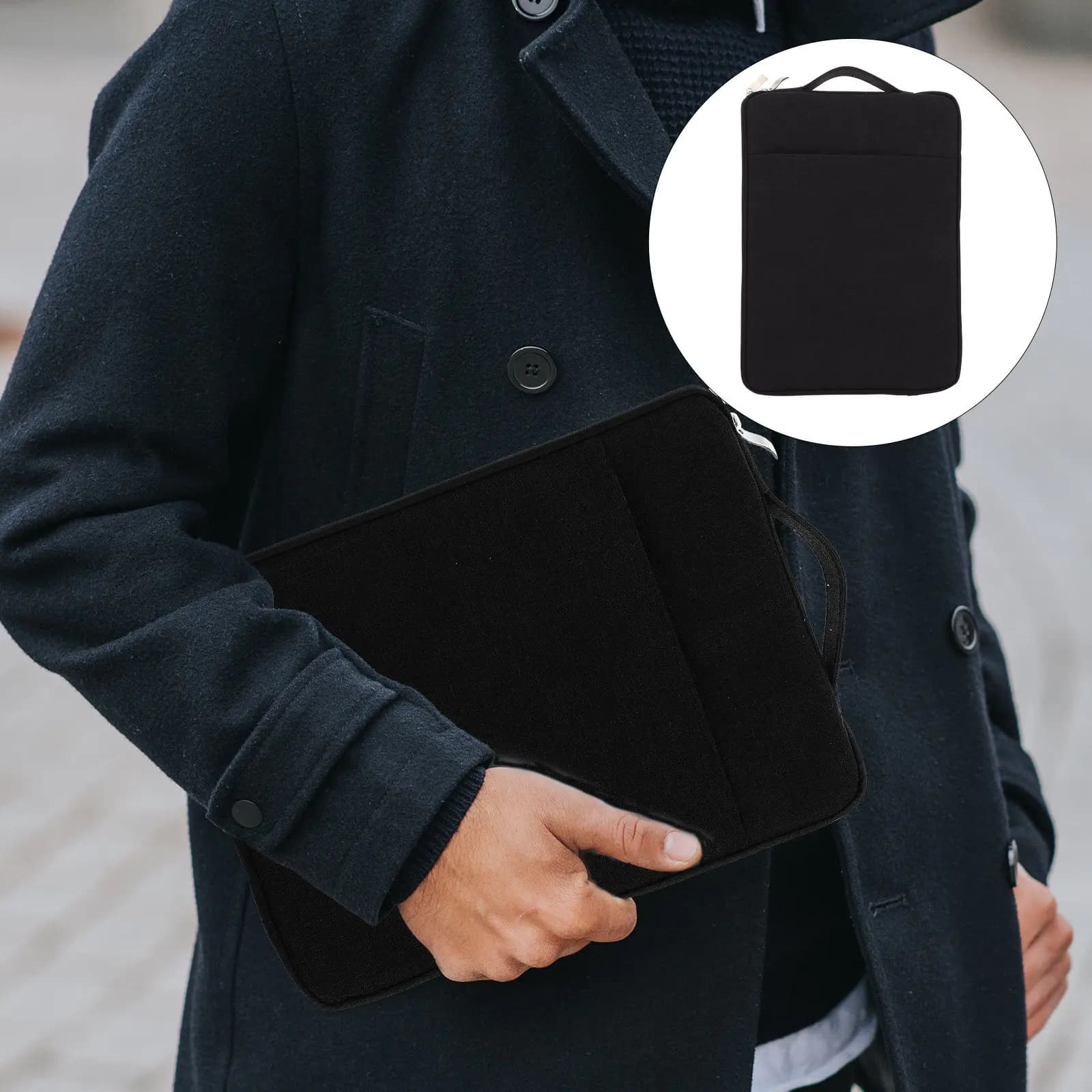 Custodia Sottile e Leggera in Denim per Laptop/Tablet da 11 Pollici, Protezione Resistente all'Acqua e all'Abrasione, Ideale per Viaggi e Scuola