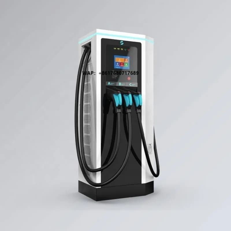 Stazione di Ricarica Rapida DC per Auto Elettriche Grasen 3 Guns 60kW 120kW 22kW 44kW CCS GBT Tipo2 OCPP1.6J 4G POS