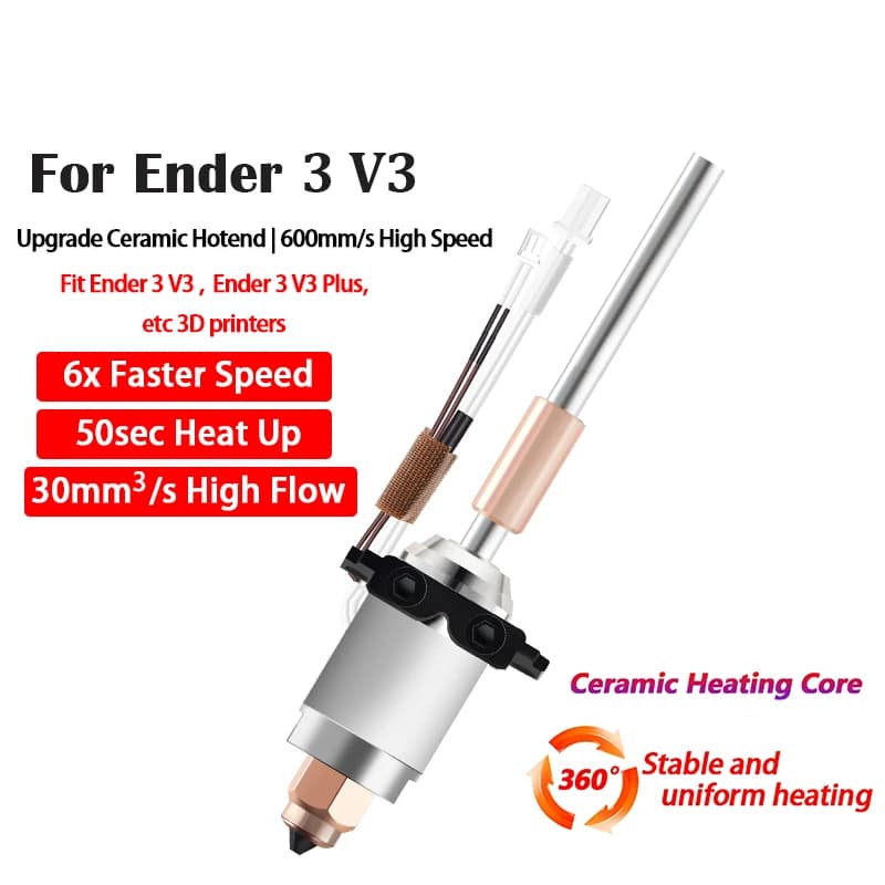 Hotend in ceramica per Creality Ender-3 V3 Ender 3 V3 Plus Parti della stampante 3D Nucleo riscaldante 24V 65W