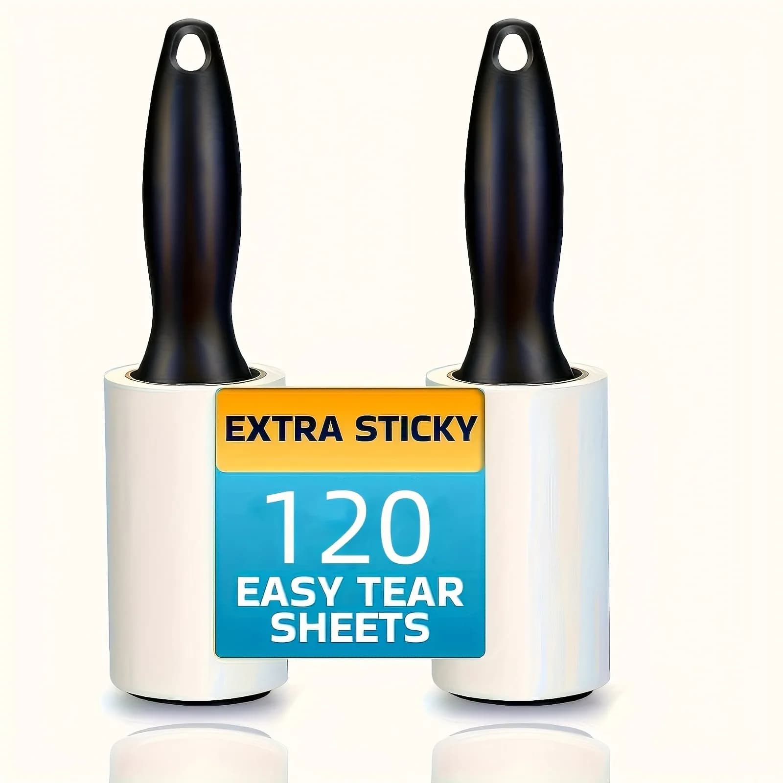 Extra-Sticky Lint Roller for Pet Hair Removal - Ideal for Furniture, Clothes & Carpets | Fragrance-Free Dog & Cat Fur Cleaner