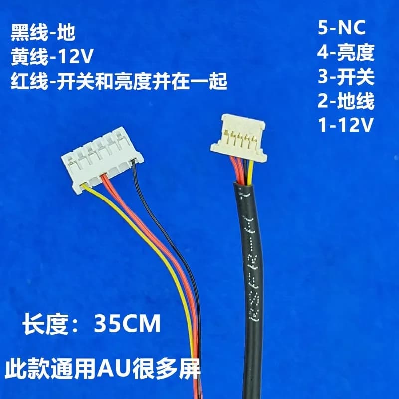 10 Pezzi/Cavo di Alimentazione per Retroilluminazione LED, Cavo di Collegamento per Piastra di Sollevamento Schermo LCD LED a Corrente Costante 6P-2.0 a 5P-1.25