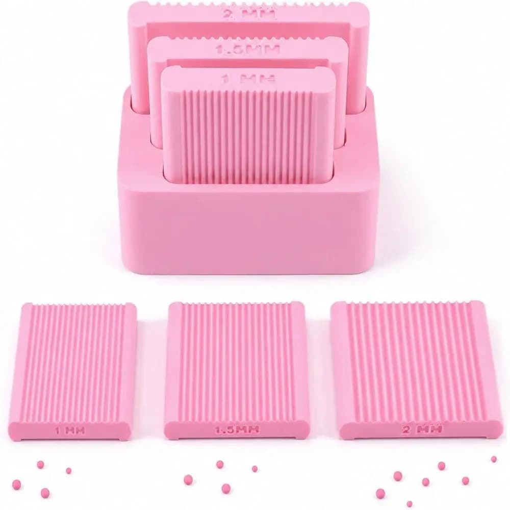 3D Print Mini Polymer Clay Bead Maker 1&1.5&2mm Reusable Rolling Clay Mold Hand Rolling 2-in-1 Clay Ball Maker