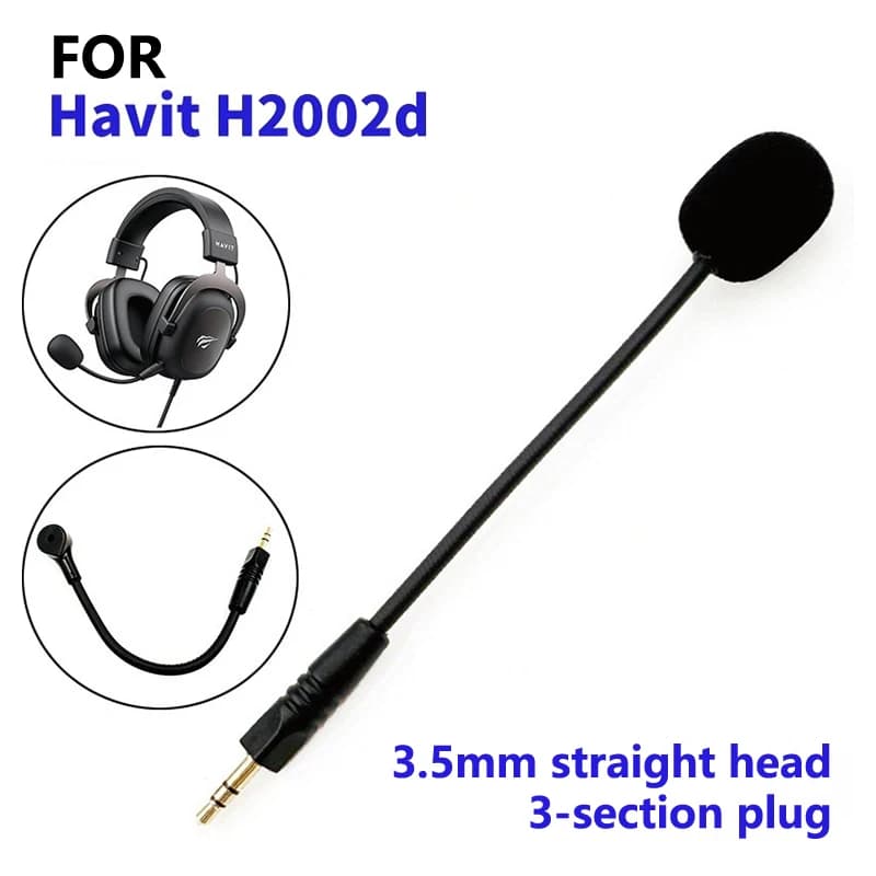 Replacement 3.5mm Microphone For Havit H2002d Gaming Headset Mic E-sports Games Replacement Microphone For Havit H2002d