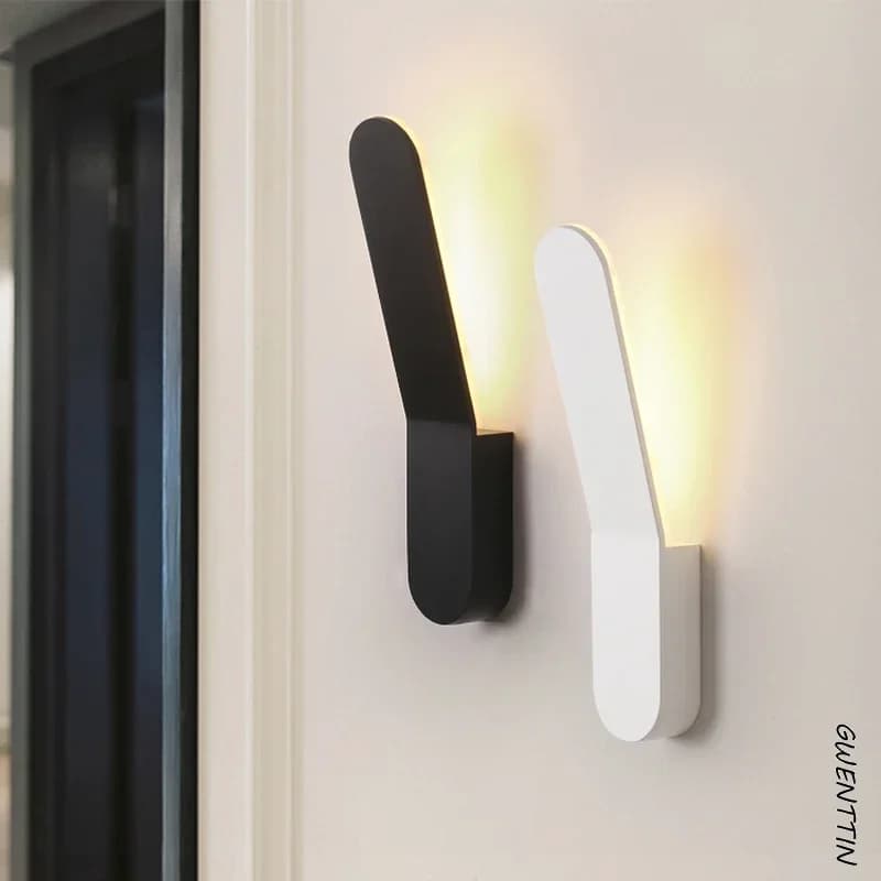 Lampada da parete a LED semplice nordica Applique per luci da specchio da parete per la casa Decor Lampada da bagno Balcone Scala Illuminazione esterna