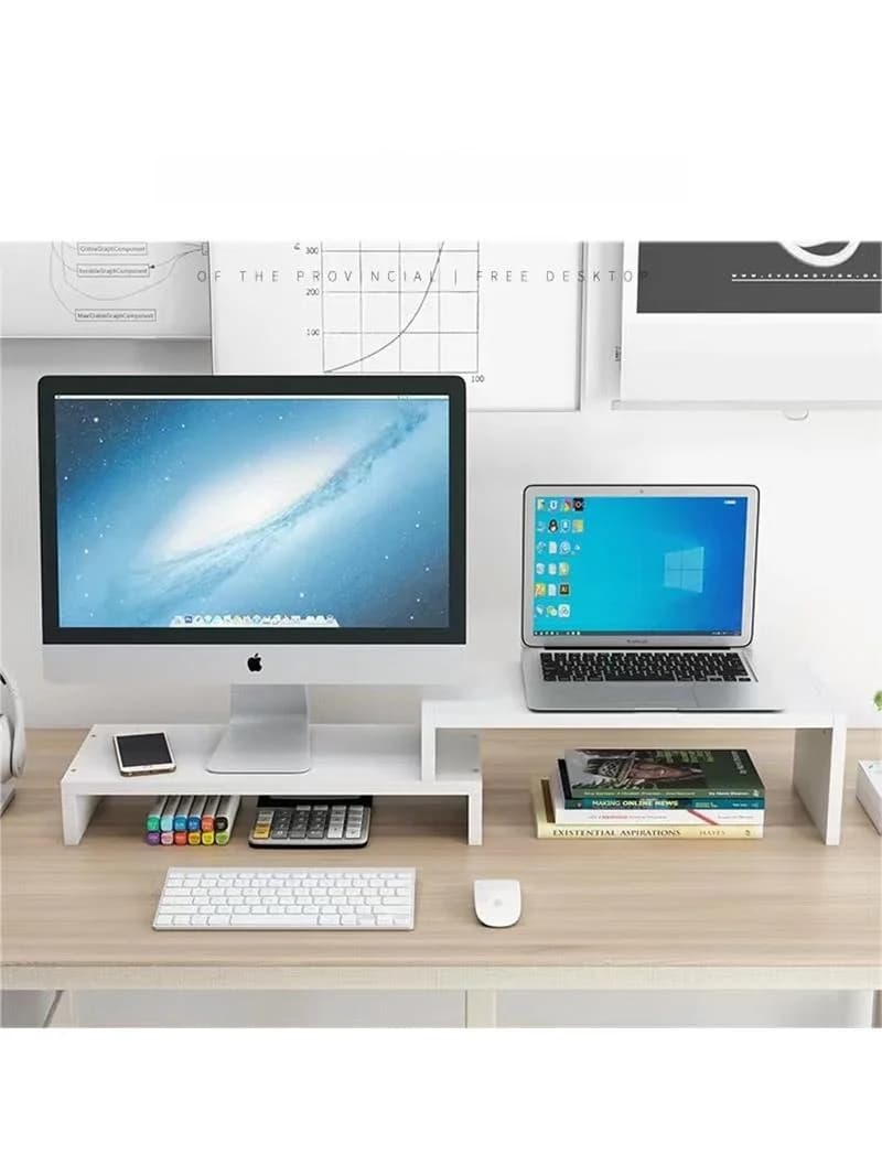 Support for Double-layer Monitor, Desk Organizer, Table Storage Rack, Home Use Display Door