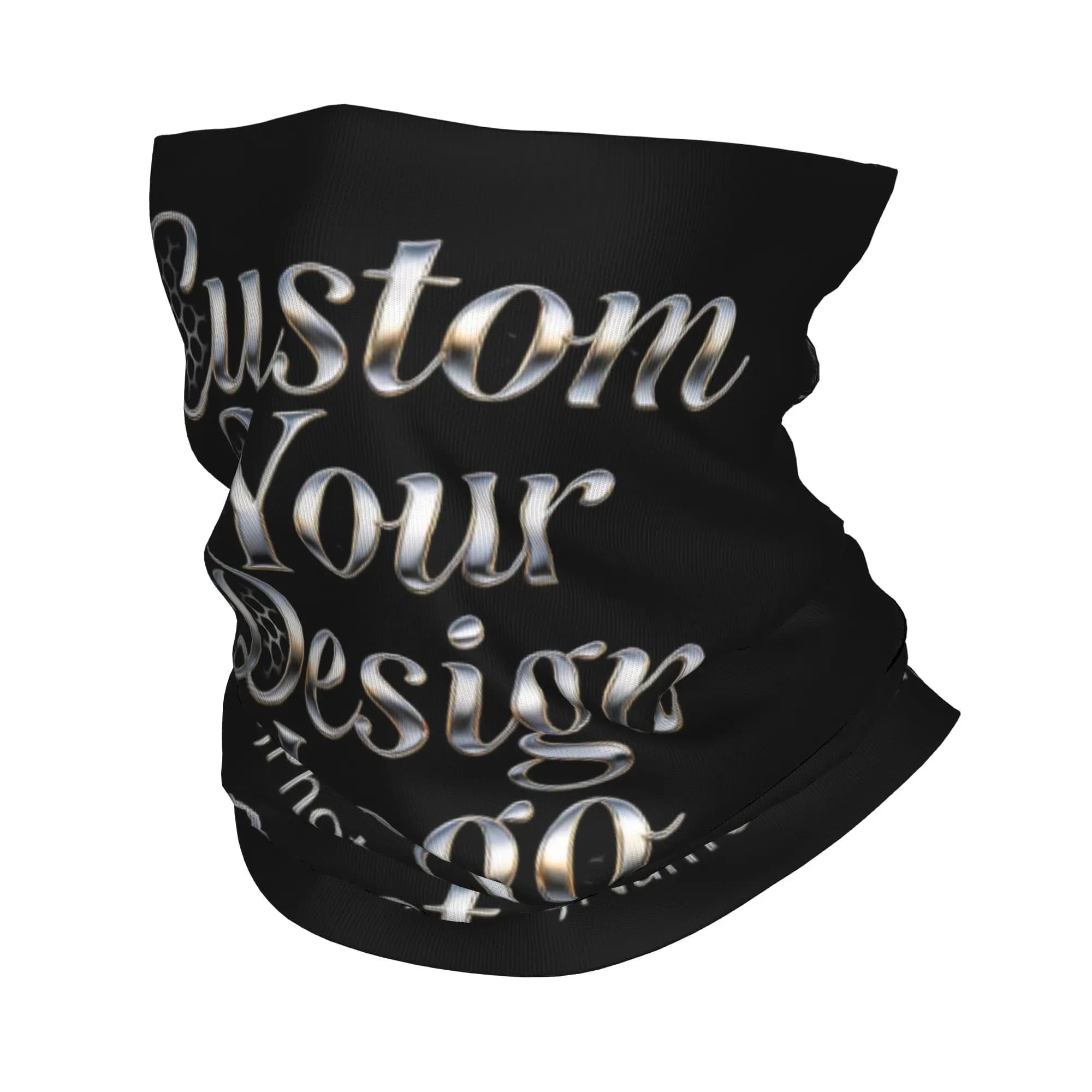 Bandana Personalizzata con Logo, Scaldacollo, Protezione UV, Sciarpa Copriviso, Copricapo Tubolare Balaclava con Logo Stampato Personalizzato per Uomo