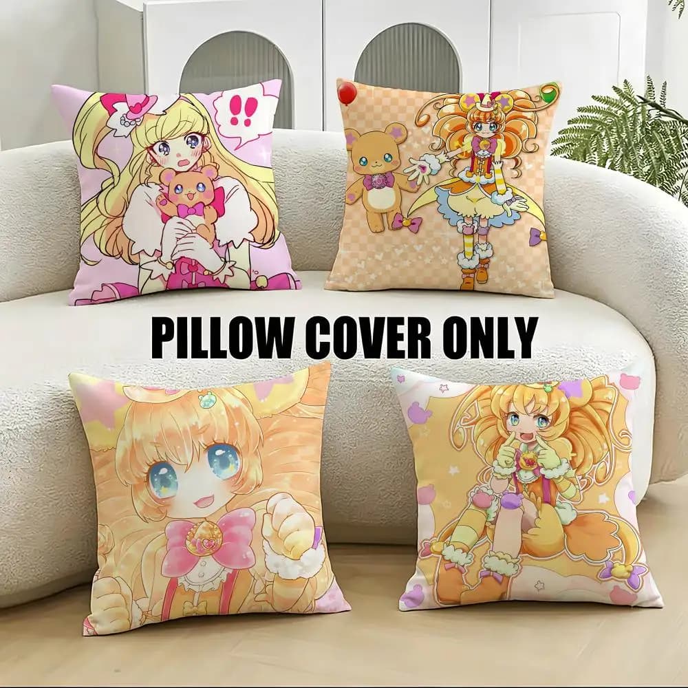 Magical M-Maho Girls PrecureS Fodere per cuscini 4 pezzi in morbido peluche 40x40 45x45 per divano e camera da letto