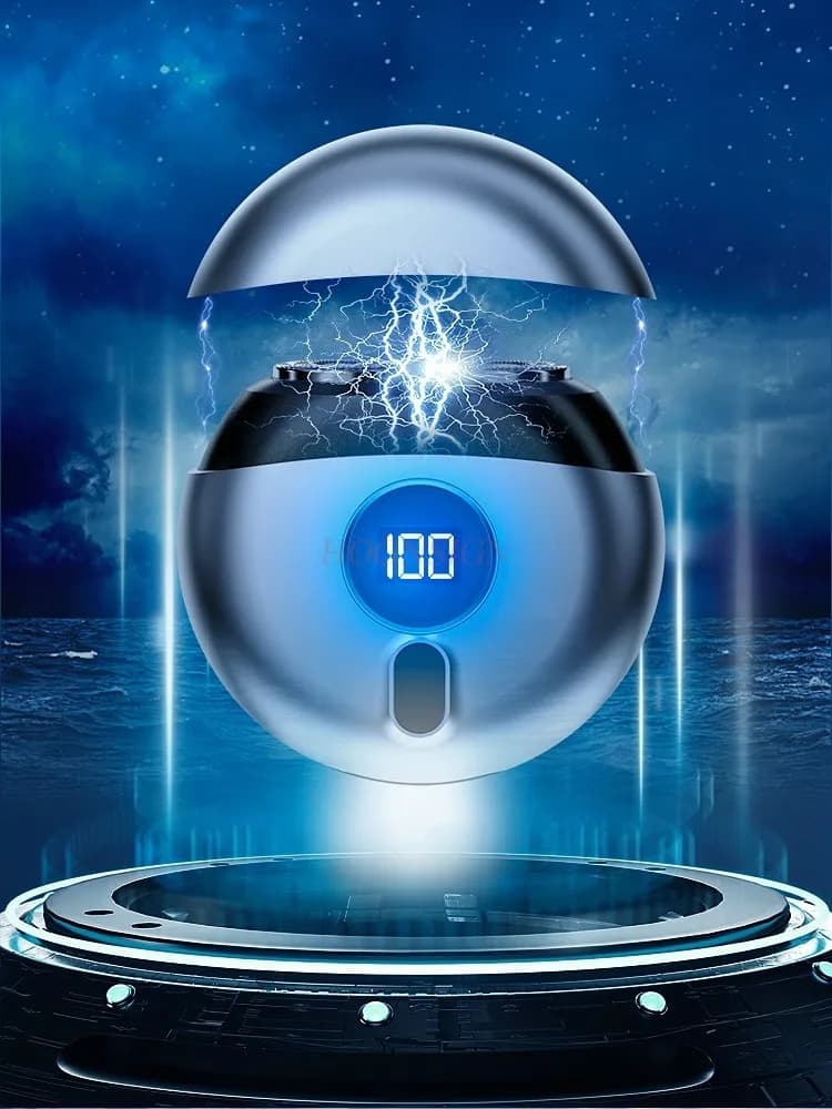 Mini rechargeable portable shaver electric shaver for fly saucer Waterproof Barbiere rotating shaver Barba Rasoi for men trimmer