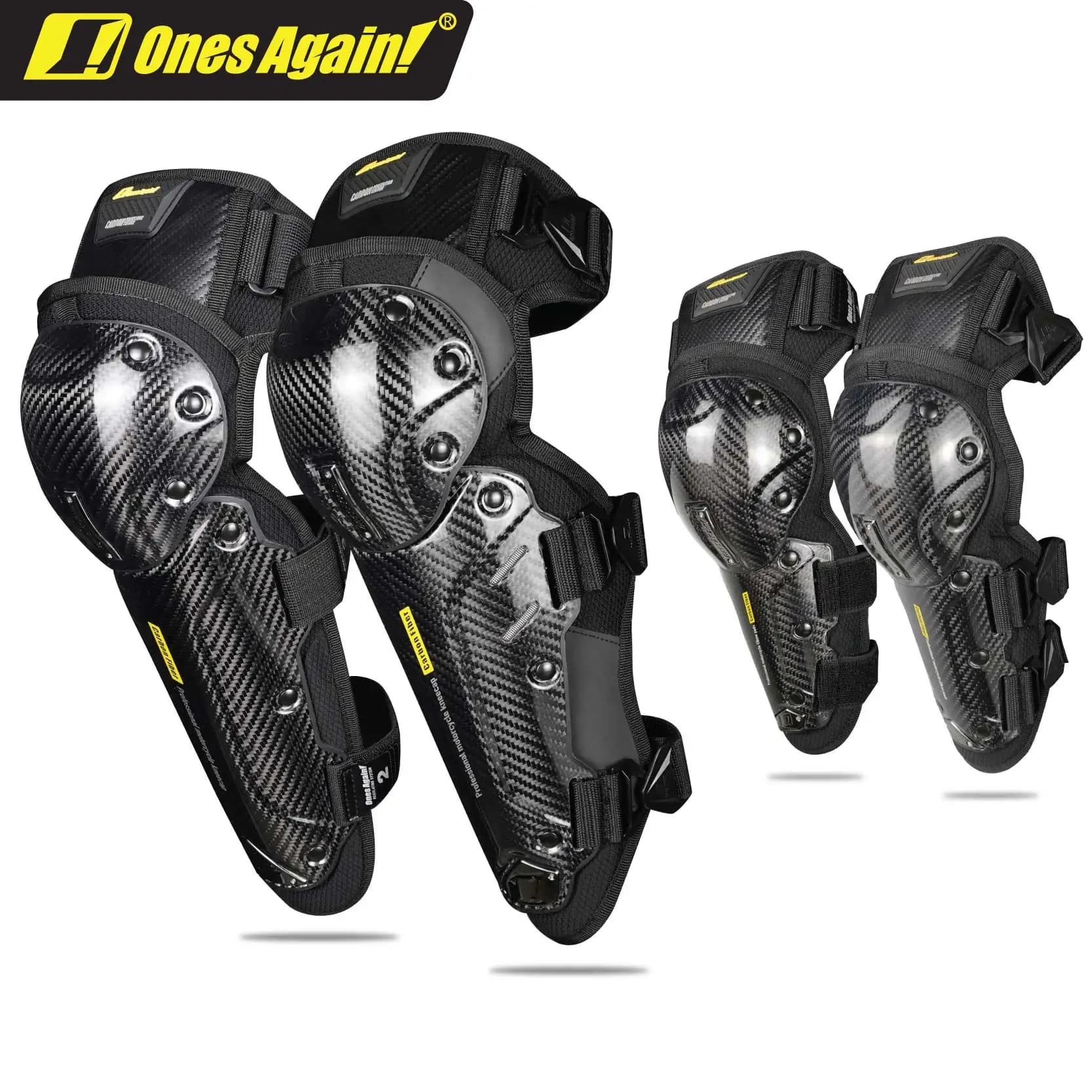 Those again! Carbon fiber motorcycle knee pads and elbows Motocross protections MTB unique for women with knee