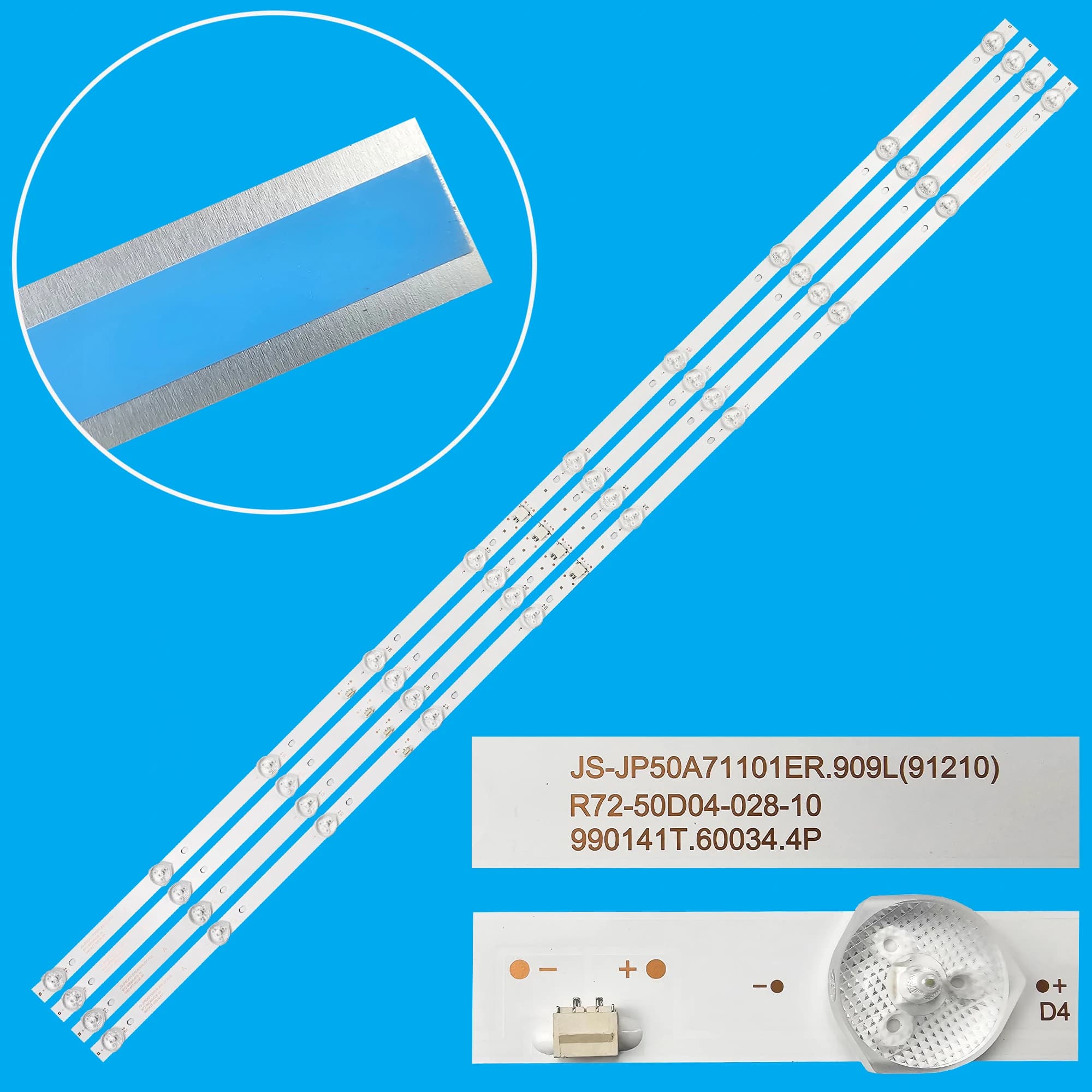 Strisce di retroilluminazione a LED per ST-50UX7800 EX-50US002B K50DLJ12US JS-JP50A71101ER.909L R72-50D04-028 VHIX-50U169MSS MS-L3640 V2