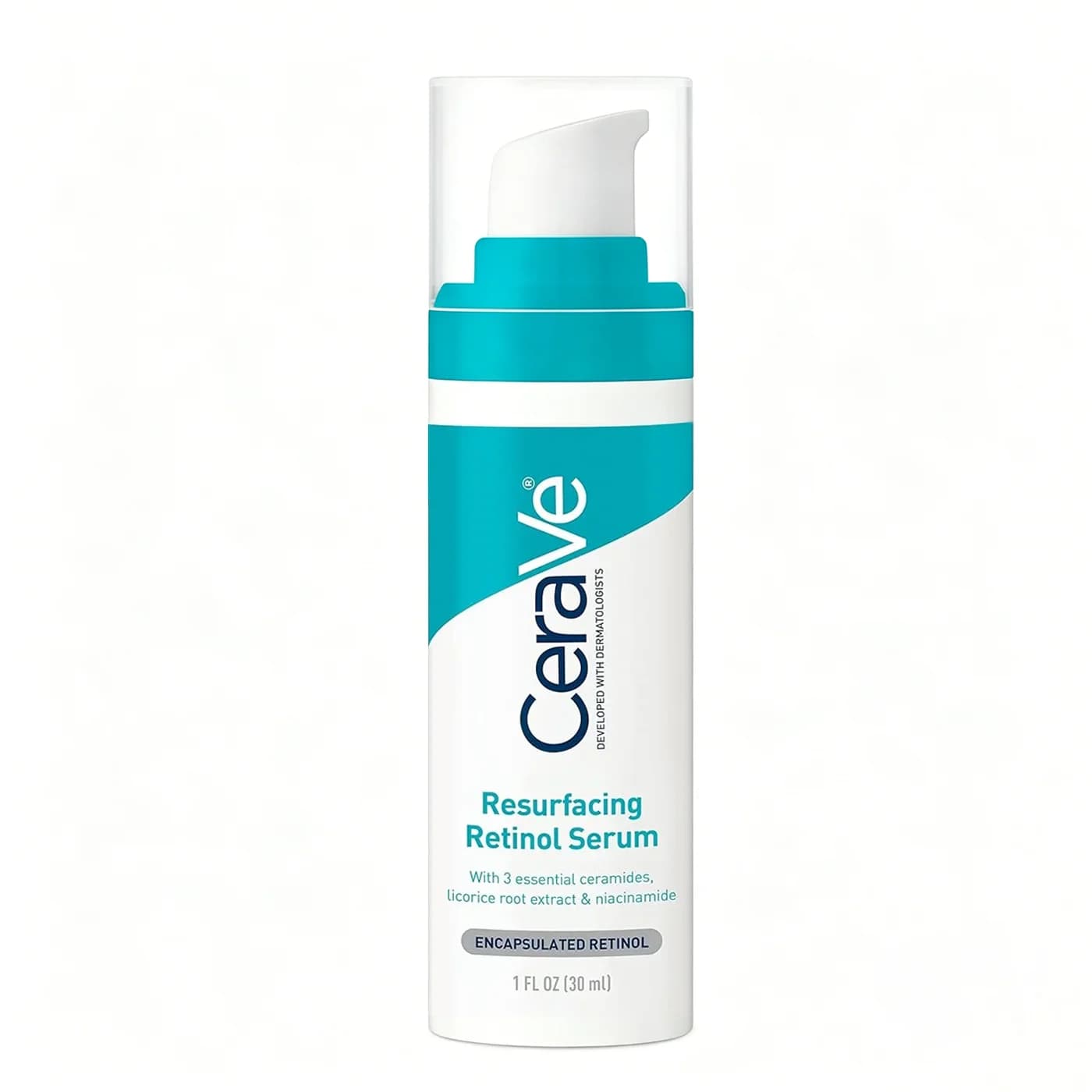 Siero al Retinolo CeraVe con Niacinamide e Radice di Liquirizia, Cura Levigante del Tono della Pelle, Riparazione della Barriera Cutanea, Non Comedogenico per Pelli Soggette a Imperfezioni
