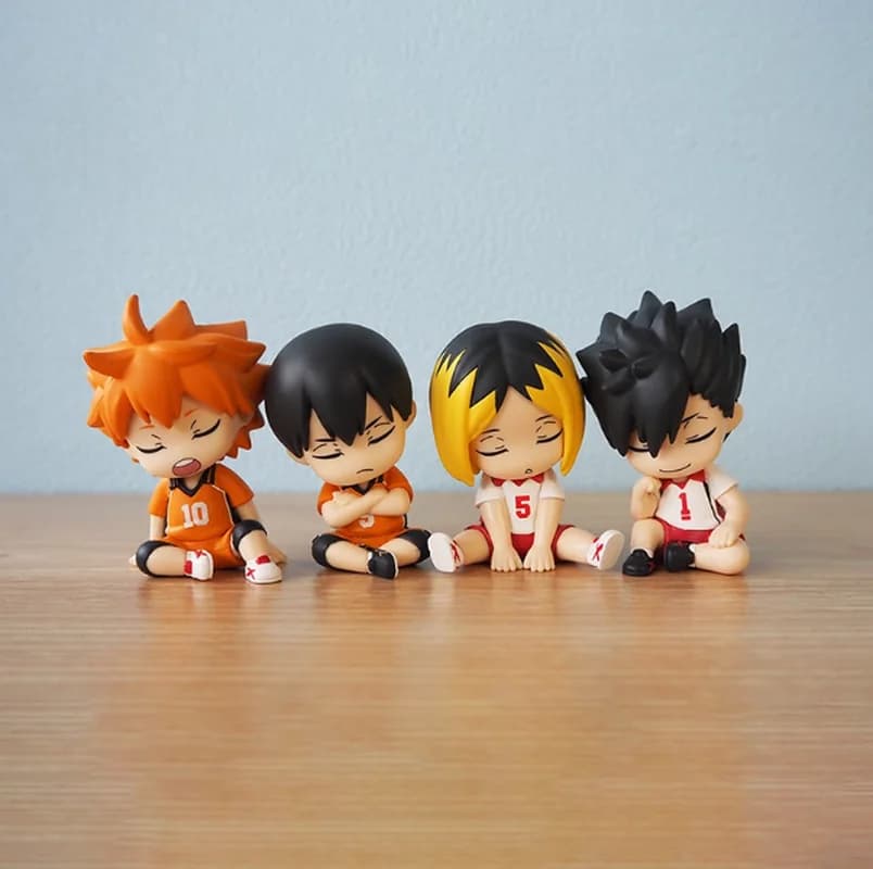 New Product In Stock Japanese Anime Volleyball Youth Shoulder To Shoulder Sleep Blind Box Handmade Desktop Ornament Souvenir