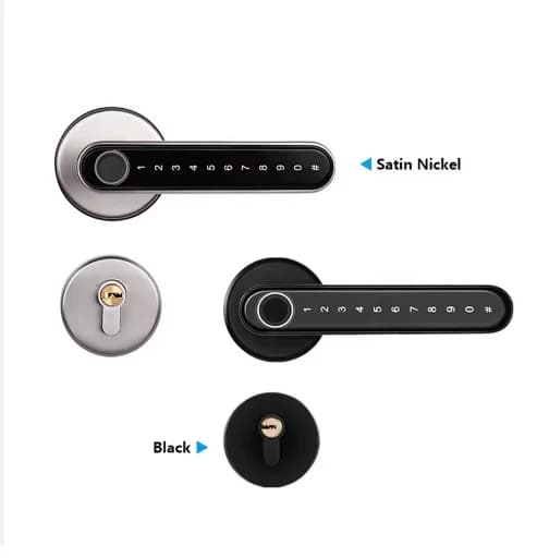 Serrature Intelligenti Digitali Elettriche con Impronta Digitale per Porte Scorrevoli, Maniglie per Porte di Sicurezza per Hotel