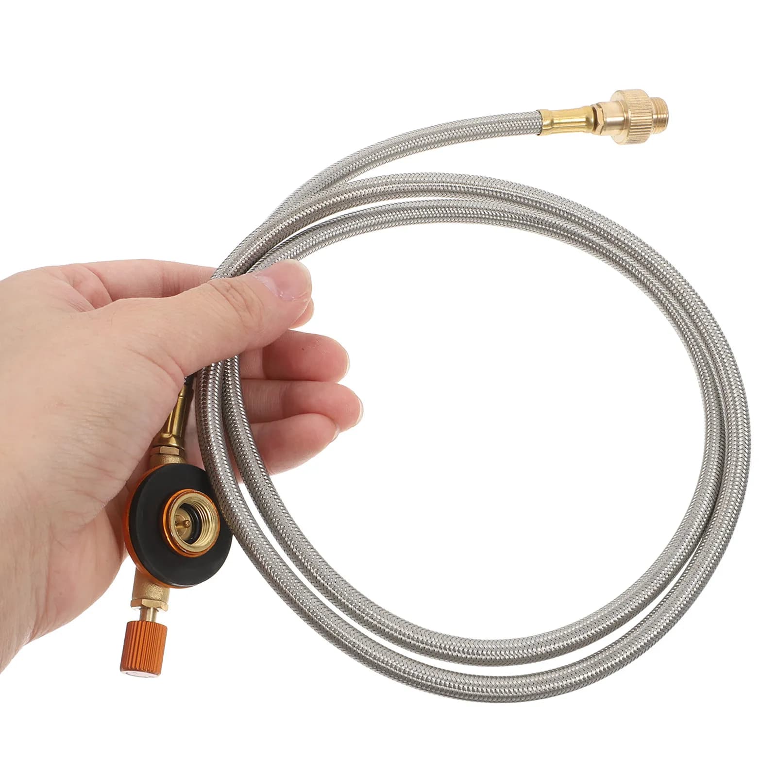 Adattatore per Ricarica Propano con Tubo di Prolunga 10 Piedi per Barbecue a Gas da Campeggio, Fornello Portatile, Cucina all'Aperto, Tubo Universale QCC1 per Propano