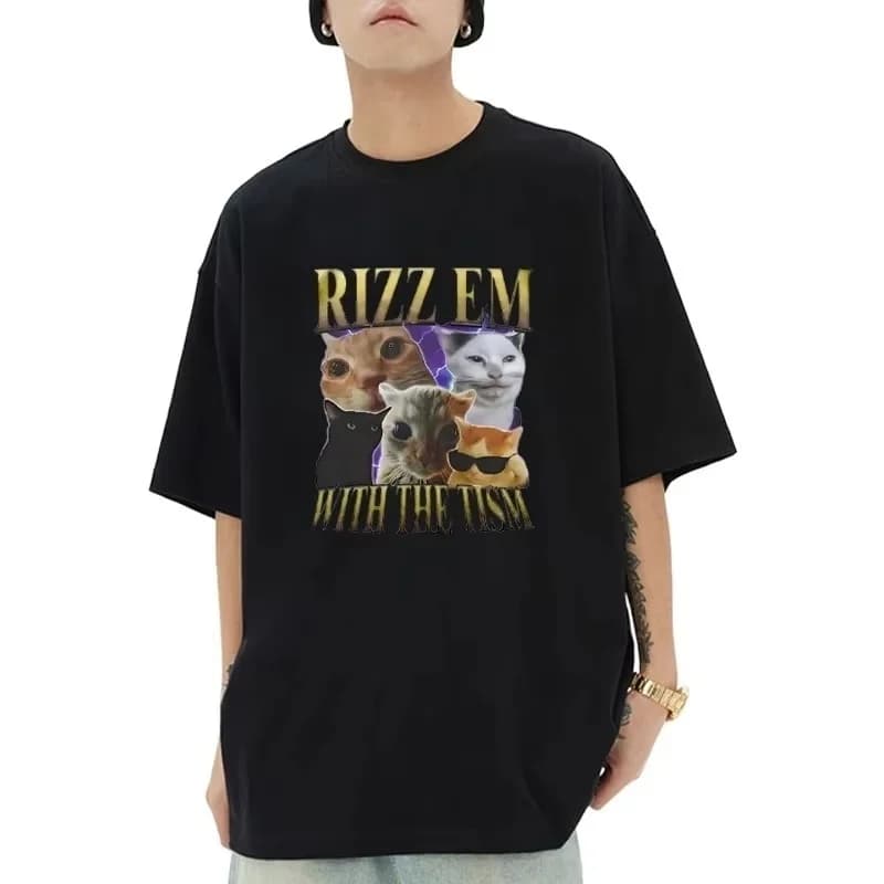 Comfort & Style 2026: T-shirt oversize in cotone 200Gsm - Top a maniche corte con stampa grafica ispirata al streetwear Harajuku