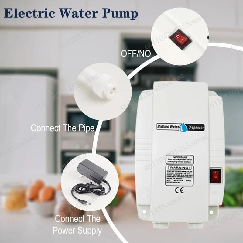 5 Gallon Bottle Electric Water Pump Single Tube 110V/220v AC US Plug Countertop Drinking Water Jug Pump for Kitchen Refrigerator