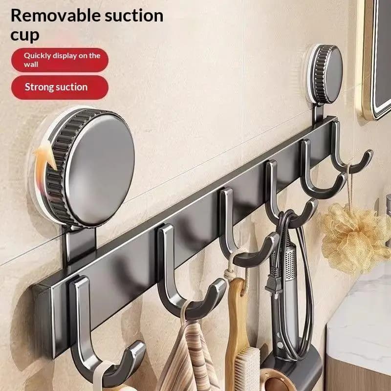 Vacuum Suction Cup Hangers Removable No Drill Coat Hanger For Bathroom Bedroom Kitchen Multi-Purpose Suction Cup Coat Hook