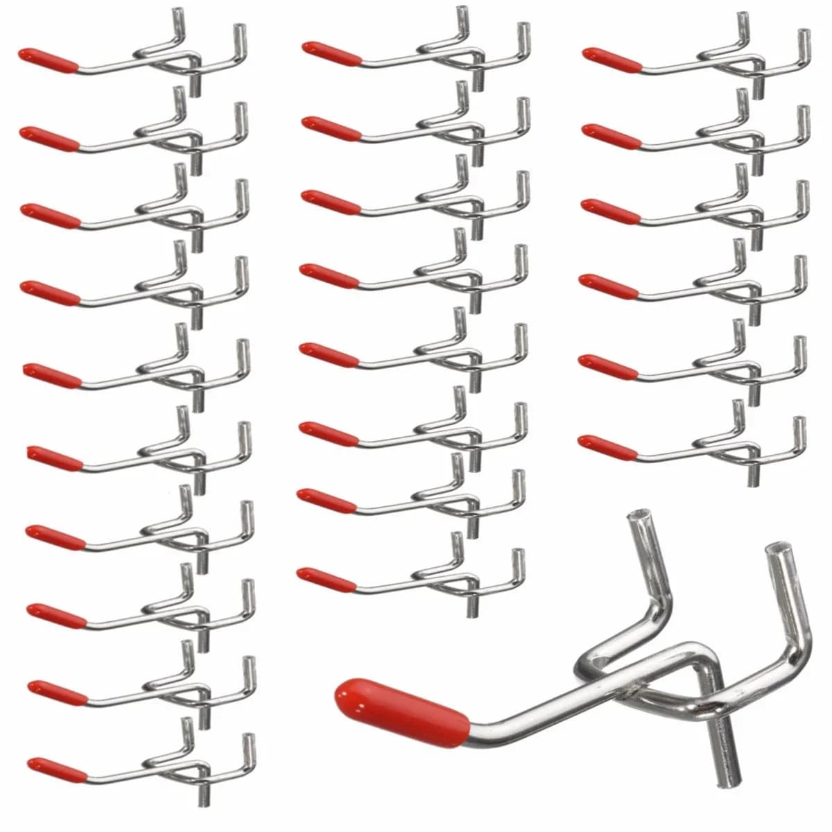 25/50 pezzi ganci per pannelli con pioli mensola a muro strumenti hardware ganci organizzatore espositore per riporre oggetti