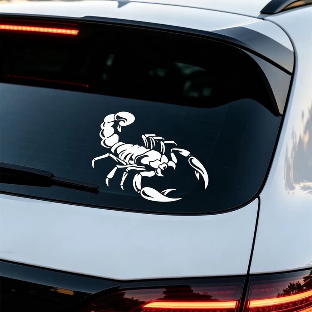 Adesivi e decorazioni per auto con scorpione, adesivi 3D per auto, adesivi impermeabili per protezione solare, adesivi per esterni impermeabili per SUV