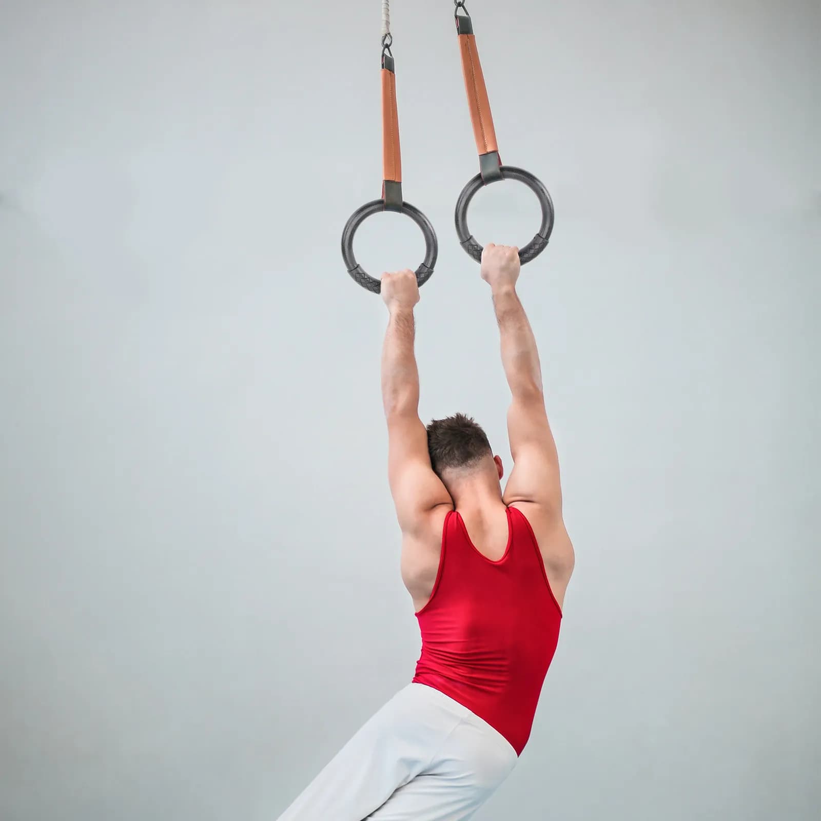 1Pair Gymnastic Rings ABS Muscle Exercise Equipment Home Workout Rings for Full Body Strength Training Fitness Ring for Posture