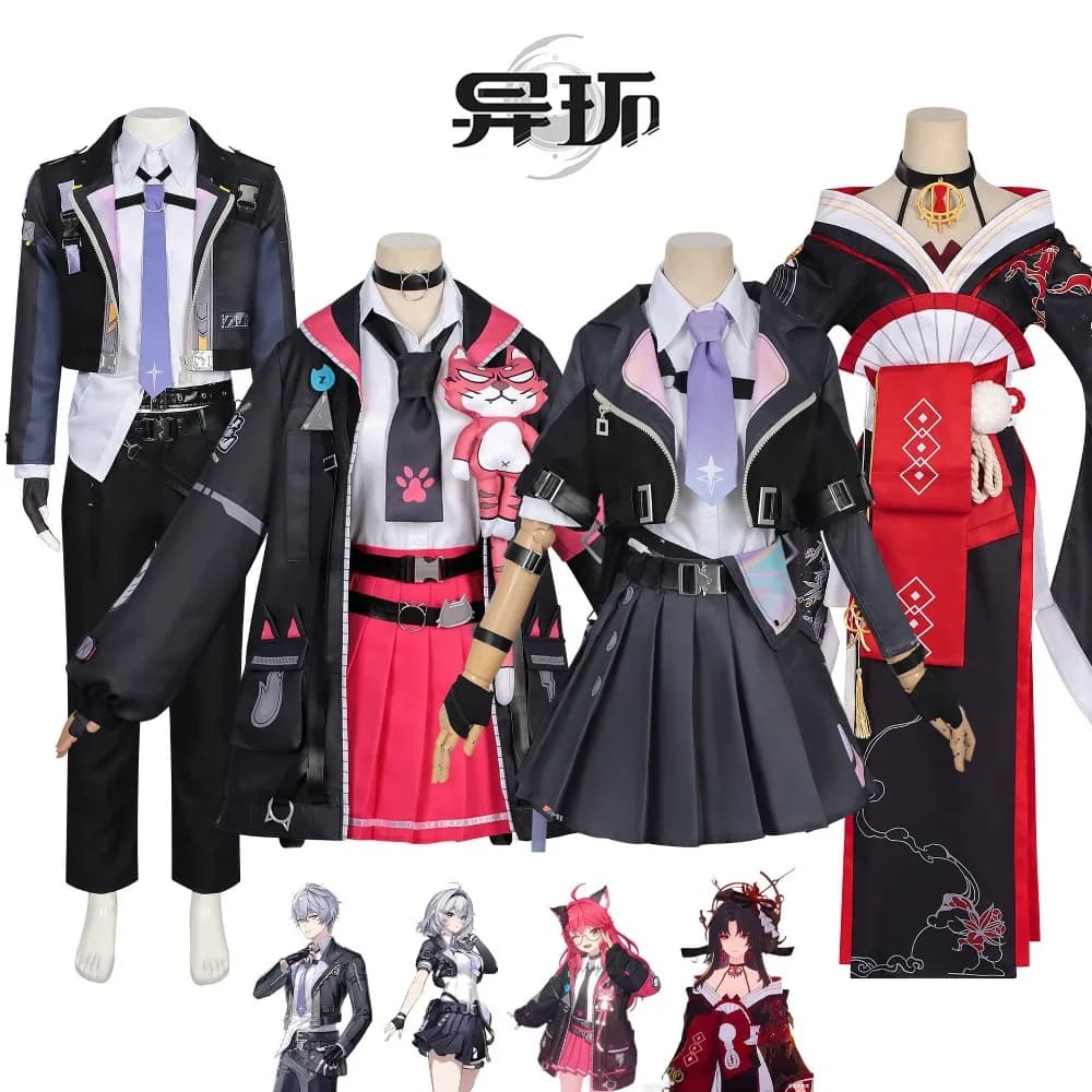 Costume Cosplay Ashfall Awakened Zero Nunnally Xun, Set Completo Unisex per Anime e Giochi, Outfit per Halloween e Comic Con