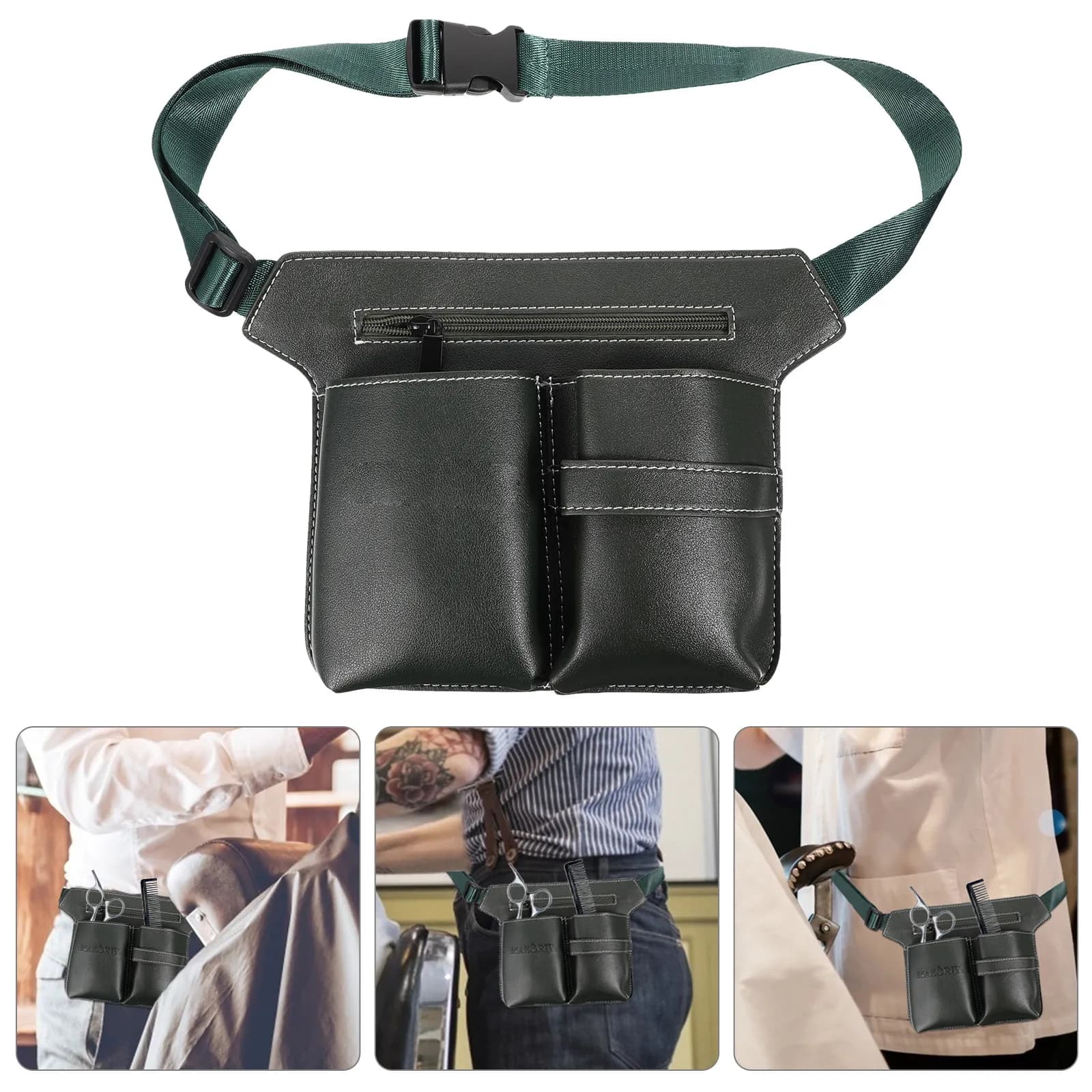 Borsa Porta Forbici da Parrucchiere da Cintura, Custodia Multifunzionale Portatile Leggera per Forbici da Salone e Barbiere