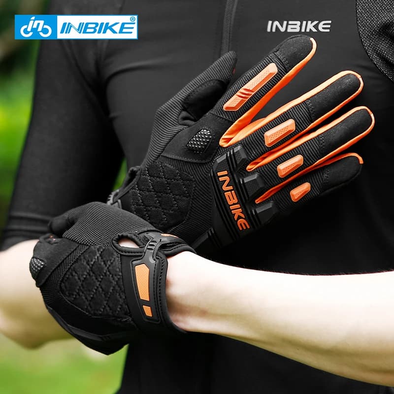 INBIKE Men's Cycling Gloves Touchscreen MTB Cycling Bicycle Riding Gloves for Men Bike Sports Gloevs Motorcycle MTB Accessories