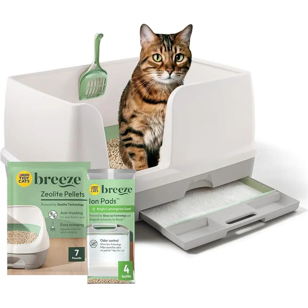 Sistema Lettiera Multi-Cat Tutto-in-Uno con Controllo Odori e Facile Pulizia, Scatola da 8 kg