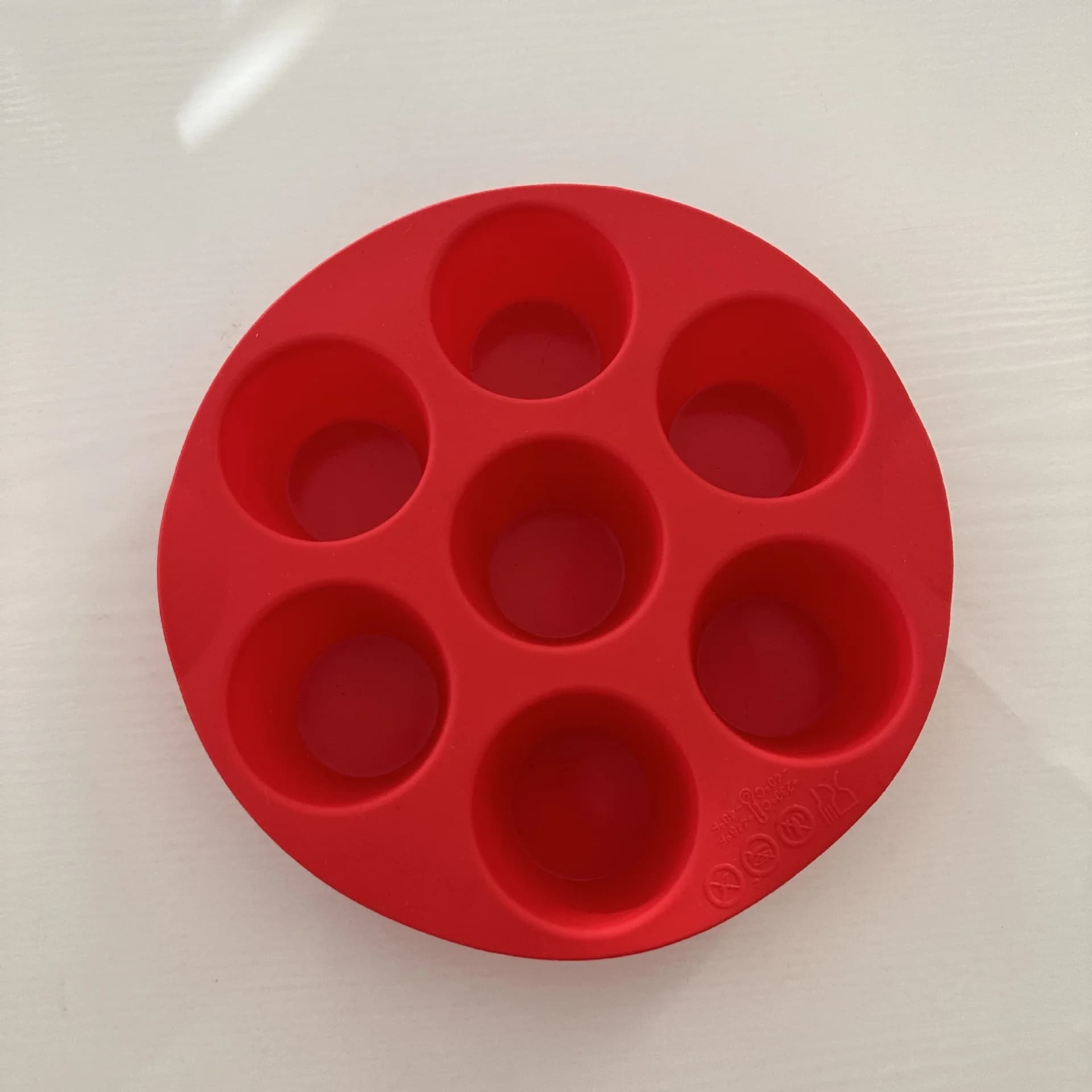 7-hole silicone cake mold, home party oven tools, DIY cylindrical mold, air fryer accessories, high temperature resistance