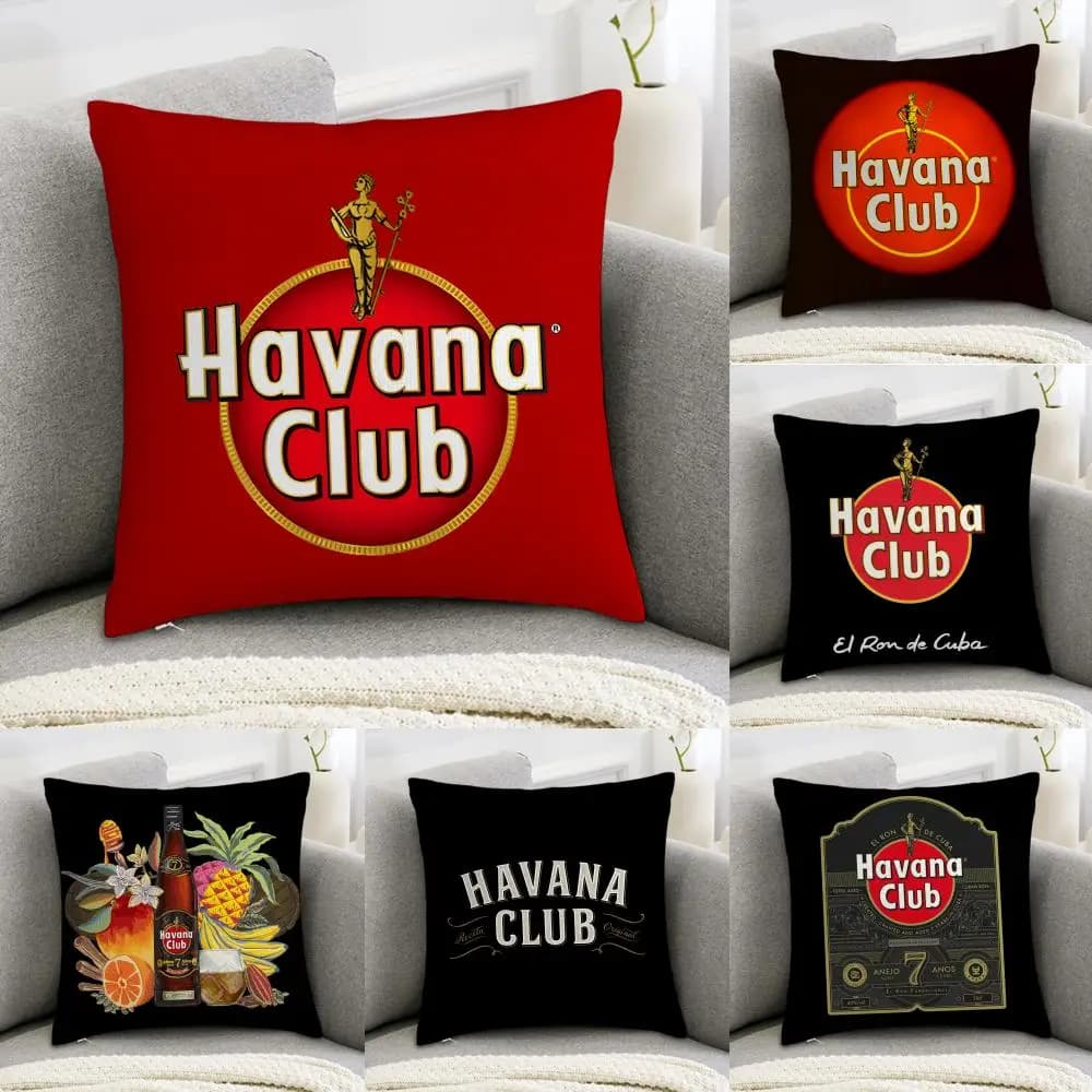 H-HavanaS C-ClubS Pillow Lining, pillow pillow pillowcase, comfortable, for sofa bed, silky, elegant, with invisible zipper, decorative