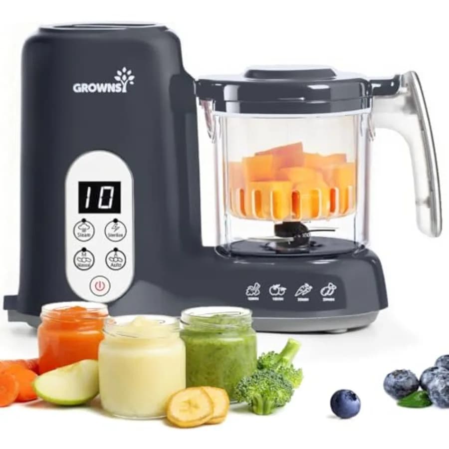 Children's Kitchen Robots with Steam Basket, Newborn Food Processor All in One, Steamer, Frullatore, Trial, Automatic Machine for Cooking and Grinding