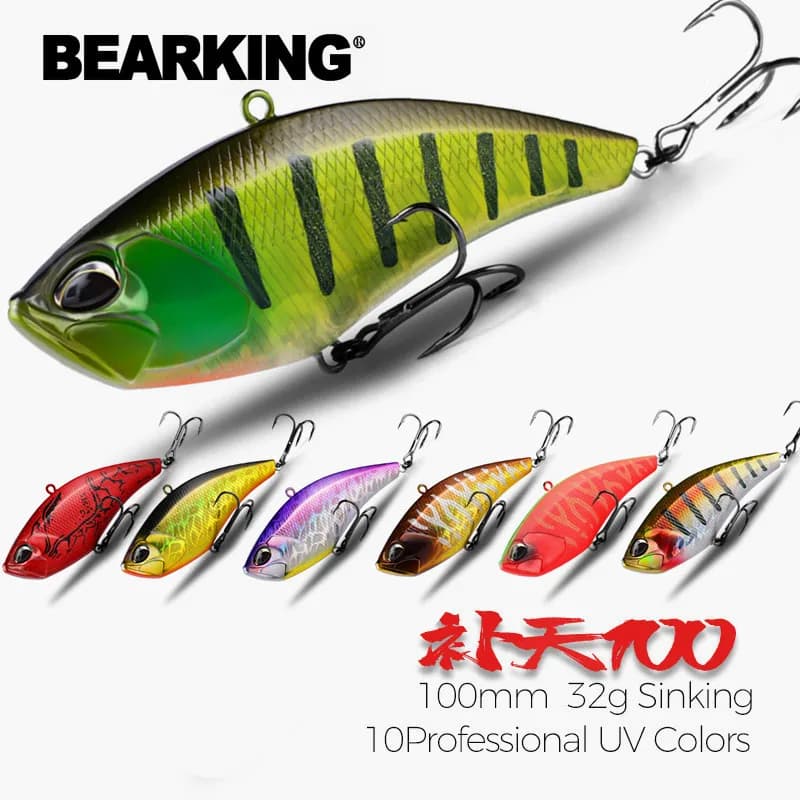 BEARKING Pro 100mm 32g nice Wobblers fishing equipment fishing bait vibrating bait for fishing on ice Artificial accessories