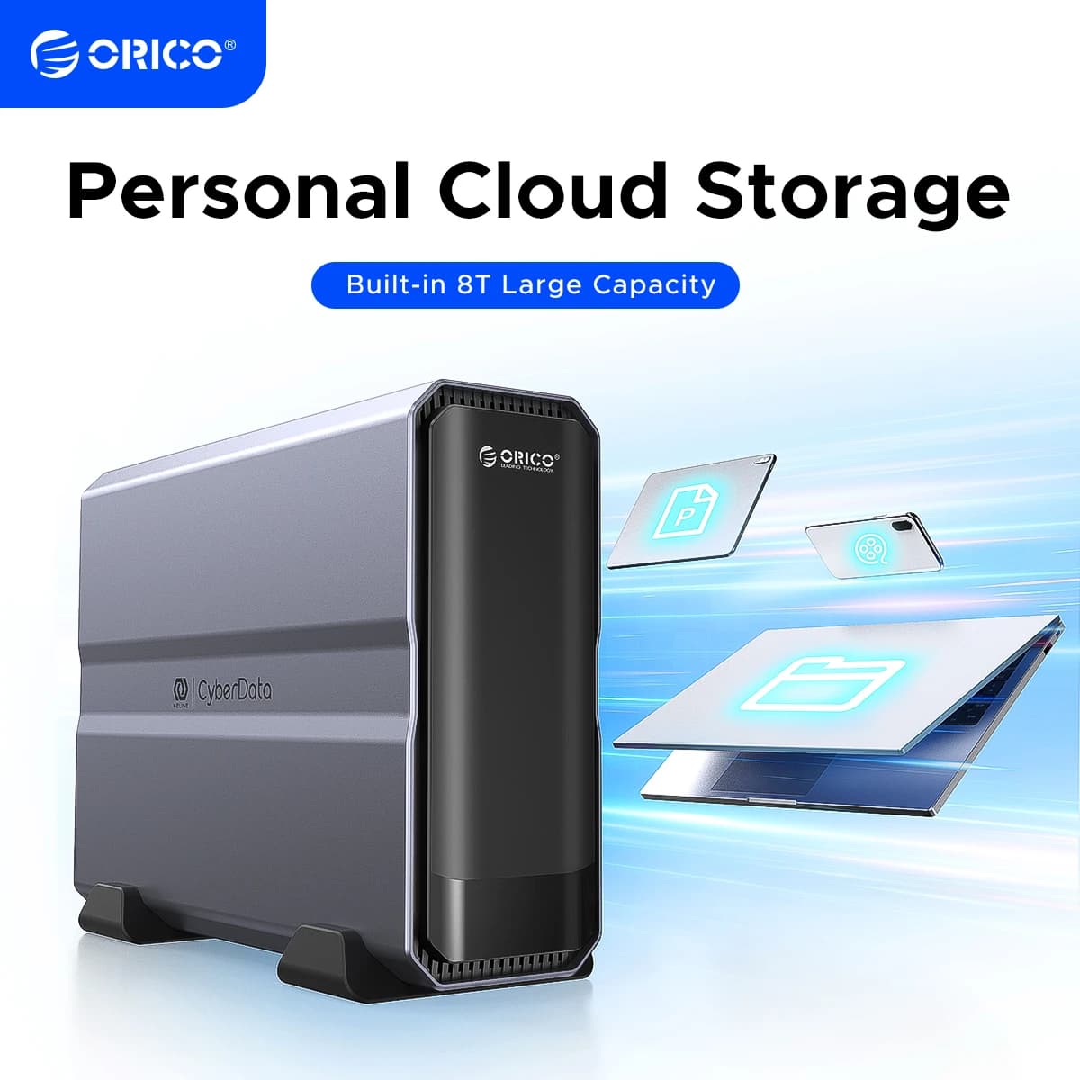 ORICO Personal Storage Center 3.5 "Type-C NAS Multimedia Database integrato 4TB/8TB Hard Drive accesso remoto di sicurezza dati