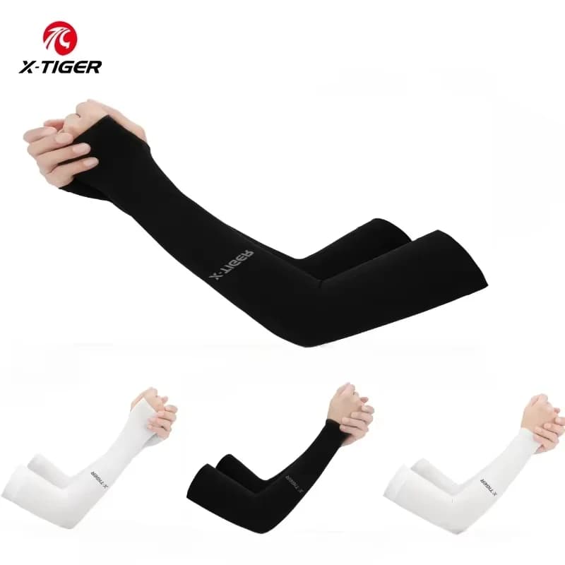 X-TIGER Manicotti in seta di ghiaccio Sport Ciclismo Viaggi all'aperto Corsa Fitness Manicotti estivi freschi Guanti traspiranti Maniche