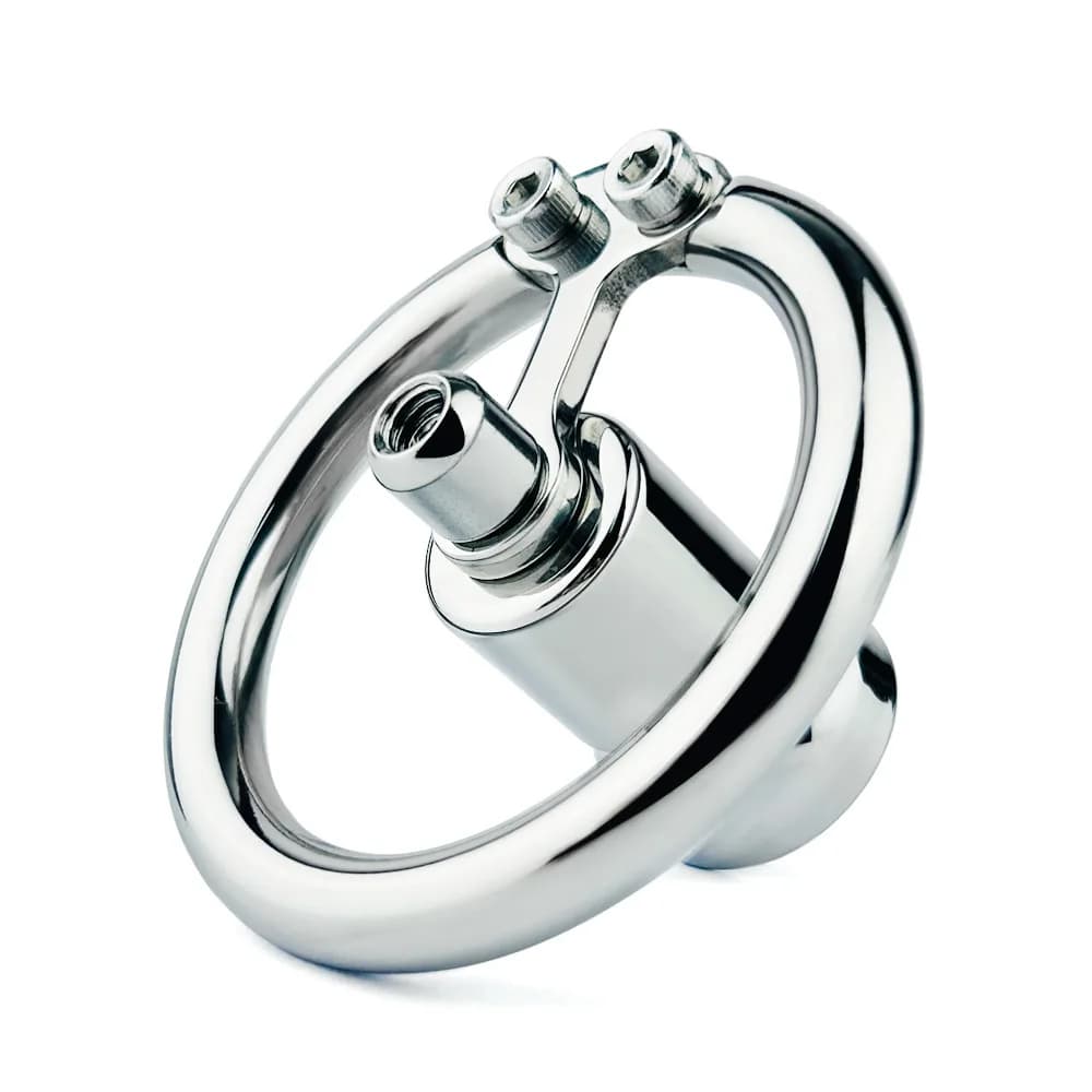 Metal Inverted Flat Negative Male Chastity Cage Detachable Ball Bar with Urethral Catheter Belt Fetish BDSM Men Sex Toys