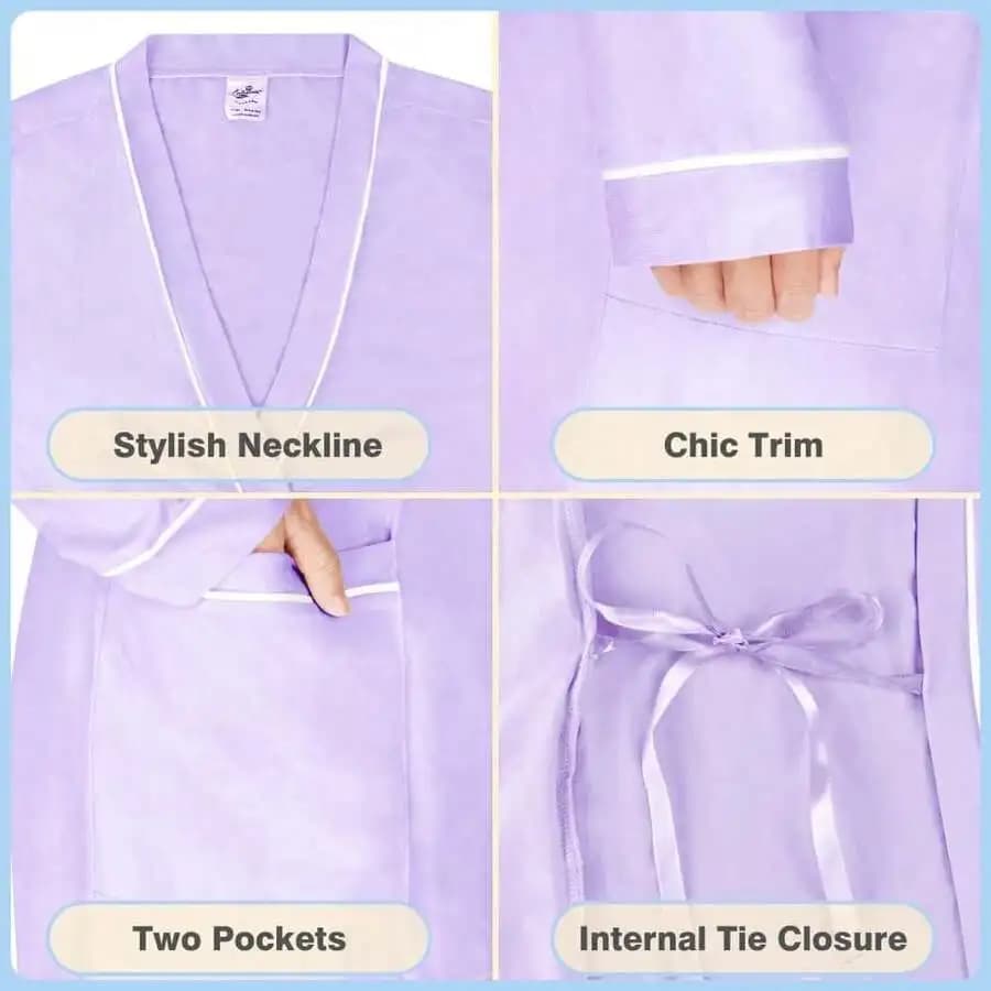 Lightweight Plush Fleece Bathrobe For Women And Men With Pockets Cozy Lounge Robe