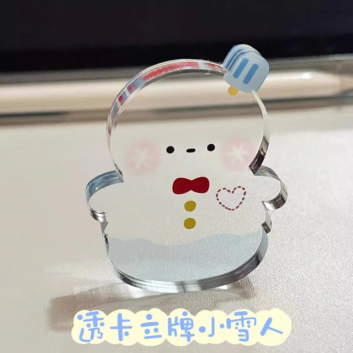 Love and Deepspace Zayne Snowman Statuetta in Acrilico, Decorazione da Scrivania Carina in Stile Chibi, Giocattolo da Collezione, Merchandising Anime e Videogiochi, Regalo