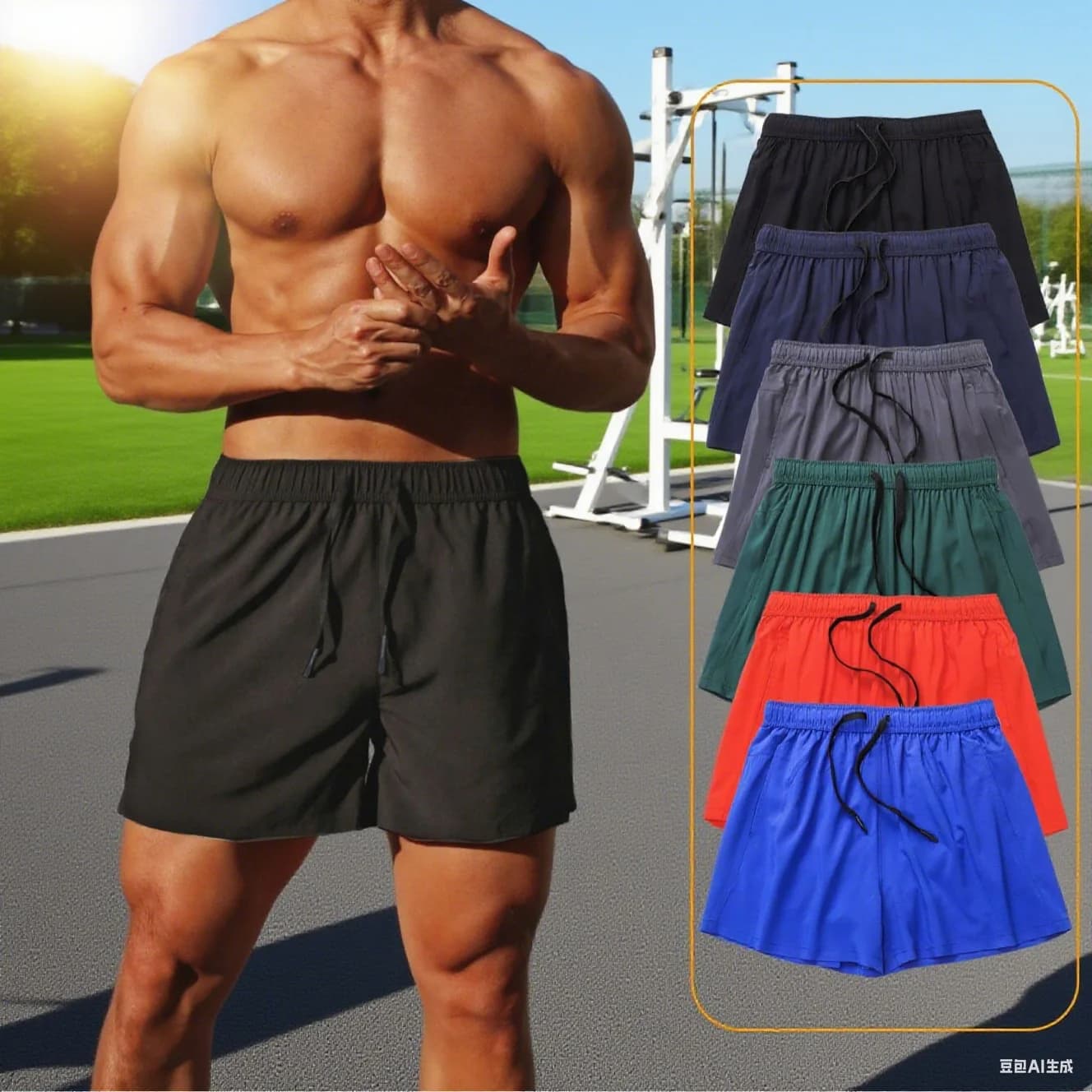 2025 NUOVI pantaloncini sportivi fitness uomo palestre estive allenamento pantaloncini in rete traspirante maschile pantaloni corti da spiaggia ad asciugatura rapida abbigliamento sportivo da uomo
