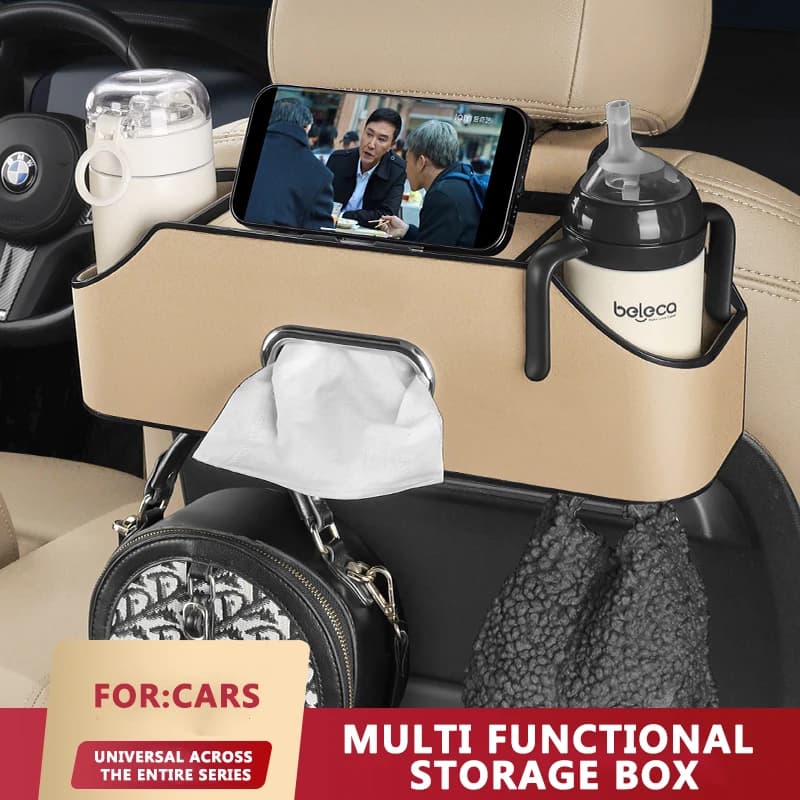 Car Seats Hanging Bag for Back Organizer Storage Box for Collectors Booting Riordino Handkerchief Box Water Cup Phone Holder Universal accessory