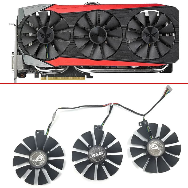 Gpu cooling VGA cooler graphics gtx1080 gtx980ti gtx1060 gtx1070 ventola per ASUS STRIX GTX 1080/980Ti/1060/1070 sistema di schede Video