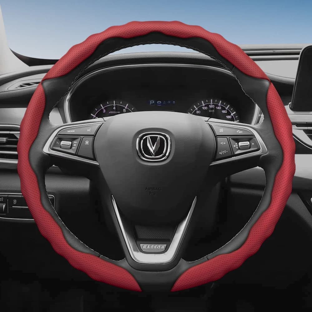 Suitable for Changan wheel cover with wave sports design, breathable skin, segmented anti-slip protective cover that absorbs sweat for Raeton X5 X7 Cs75 Cs35 Plus Unit Eado Cs95 Cs85Coupe Alsvin Cs55