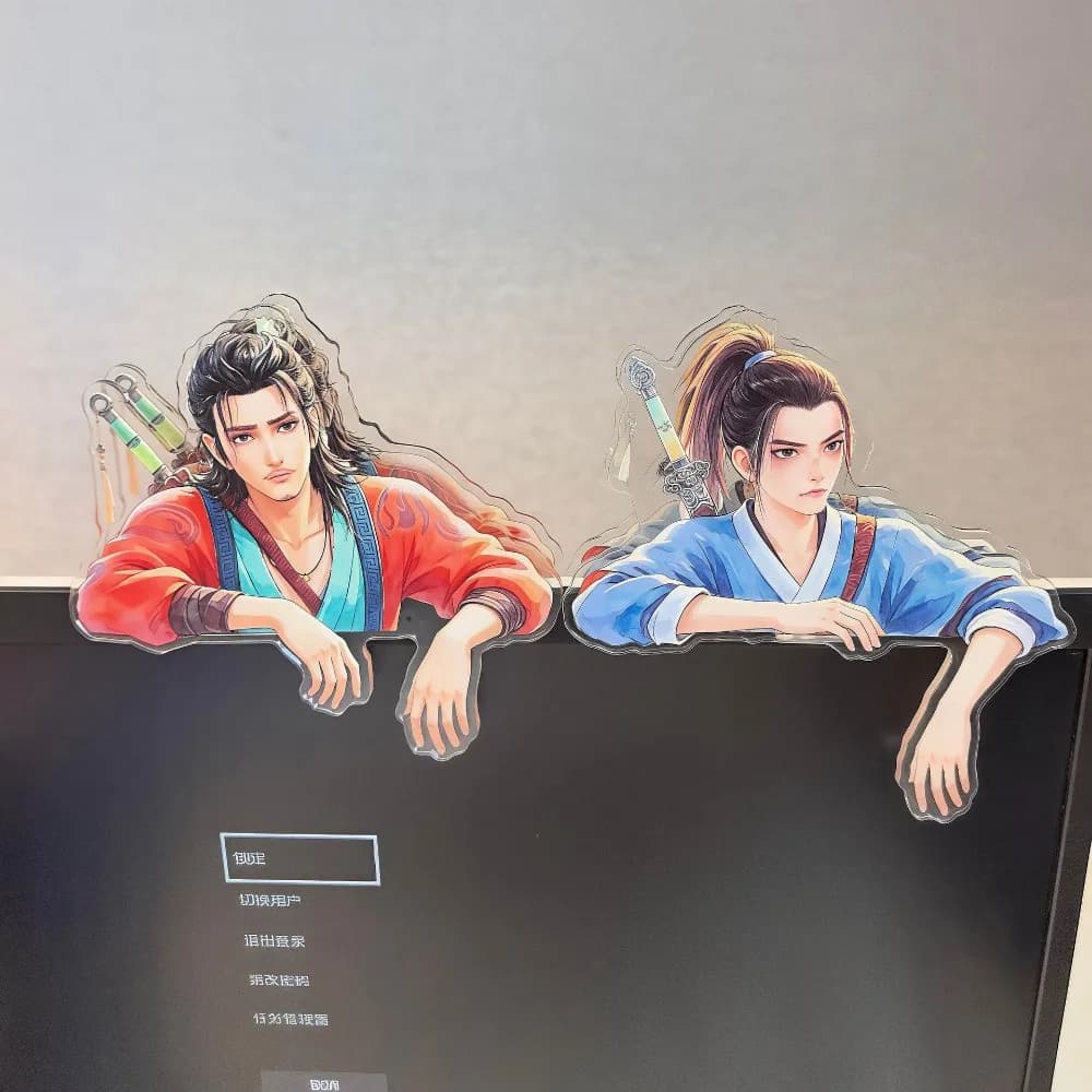 Movie Eight Immortals Peripheral Acrylic Stand Zhong Liquan Computer Ornament Dongbin Anime Character Desk Decoration Keychain