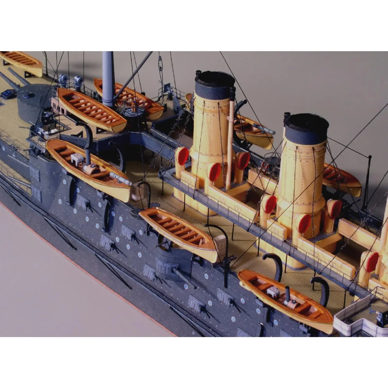 1:250 Russian Navy Czar Oslyabya Paper Model Cards Kit DIY Educational Construction Handmade Russia Ship Fleet